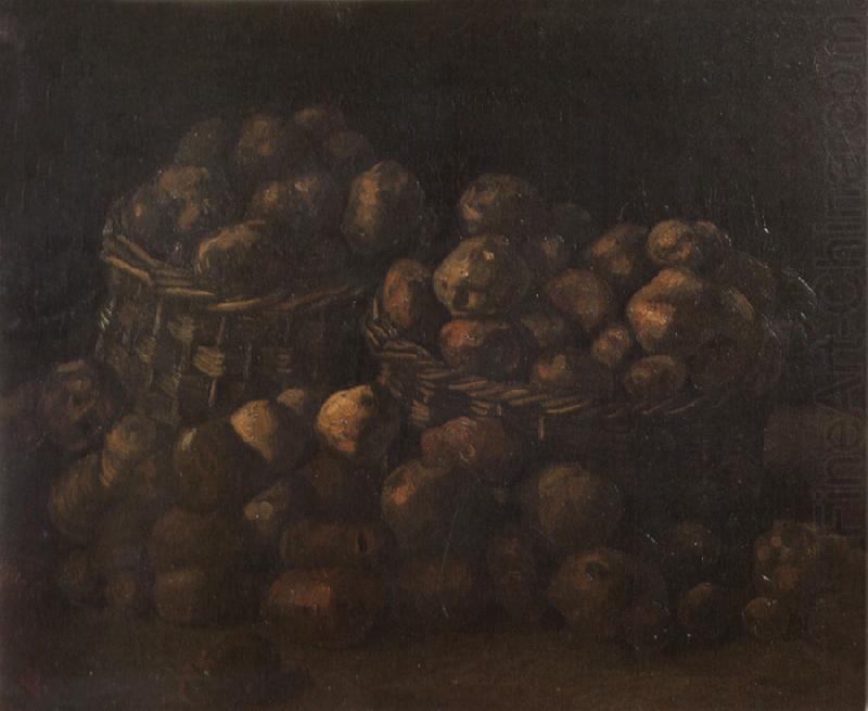 Still Life with Two Baskets of Potatoes (nn04), Vincent Van Gogh